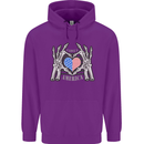 I Love You America 4th of July USA Flag Childrens Kids Hoodie Purple