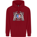 I Love You America 4th of July USA Flag Childrens Kids Hoodie Red