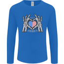 I Love You America 4th of July USA Flag Mens Long Sleeve T-Shirt Royal Blue