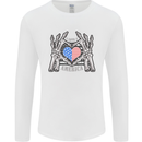 I Love You America 4th of July USA Flag Mens Long Sleeve T-Shirt White