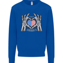 I Love You America 4th of July USA Flag Mens Sweatshirt Jumper Royal Blue