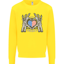 I Love You America 4th of July USA Flag Mens Sweatshirt Jumper Yellow