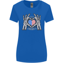 I Love You America 4th of July USA Flag Womens Wider Cut T-Shirt Royal Blue