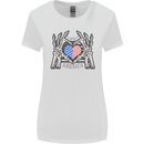 I Love You America 4th of July USA Flag Womens Wider Cut T-Shirt White