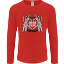 I Love You Great Britain Union Jack Flag UK Mens Long Sleeve T-Shirt Red