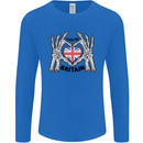 I Love You Great Britain Union Jack Flag UK Mens Long Sleeve T-Shirt Royal Blue