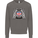 I Love You Great Britain Union Jack Flag UK Mens Sweatshirt Jumper Charcoal