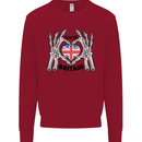 I Love You Great Britain Union Jack Flag UK Mens Sweatshirt Jumper Red