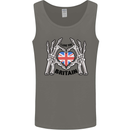 I Love You Great Britain Union Jack Flag UK Mens Vest Tank Top Charcoal