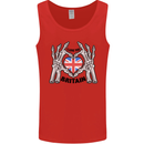 I Love You Great Britain Union Jack Flag UK Mens Vest Tank Top Red