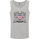 I Love You Great Britain Union Jack Flag UK Mens Vest Tank Top Sports Grey