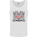I Love You Great Britain Union Jack Flag UK Mens Vest Tank Top White