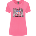 I Love You Great Britain Union Jack Flag UK Womens Wider Cut T-Shirt Azalea