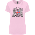 I Love You Great Britain Union Jack Flag UK Womens Wider Cut T-Shirt Light Pink