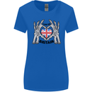 I Love You Great Britain Union Jack Flag UK Womens Wider Cut T-Shirt Royal Blue