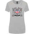 I Love You Great Britain Union Jack Flag UK Womens Wider Cut T-Shirt Sports Grey