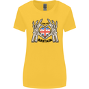 I Love You Great Britain Union Jack Flag UK Womens Wider Cut T-Shirt Yellow