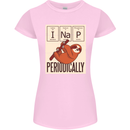 I Nap Funny Periodic Table Sloth Geek Sleep Womens Petite Cut T-Shirt Light Pink