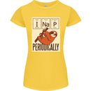 I Nap Funny Periodic Table Sloth Geek Sleep Womens Petite Cut T-Shirt Yellow