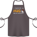I Need a Huge Bar of Chocolate Cotton Apron 100% Organic Dark Grey