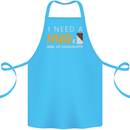 I Need a Huge Bar of Chocolate Cotton Apron 100% Organic Turquoise