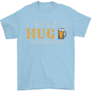 I Need a Huge Glass of Beer Funny Alcohol Mens T-Shirt Cotton Gildan Light Blue