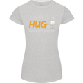 I Need a Huge Glass of Prosecco Funny Womens Petite Cut T-Shirt Sports Grey