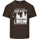 I Need to Go Mountain Biking Funny Cycling Mens Cotton T-Shirt Tee Top Dark Chocolate