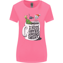 I Run On Coffee and Christmas Cheer Skull Womens Wider Cut T-Shirt Azalea