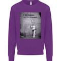 I See Humans but No Humanity Banksy Art Mens Sweatshirt Jumper Purple