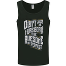 I Was Born to Be Awesome Funny Mens Vest Tank Top Black