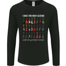 I have Too Many Guitars Guitarist Acoustic Mens Long Sleeve T-Shirt Black