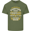 I'll Have Another Beer Funny Alcohol Mens Cotton T-Shirt Tee Top Military Green