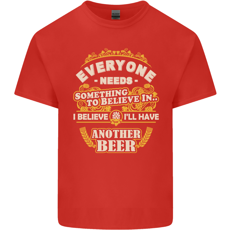 I'll Have Another Beer Funny Alcohol Mens Cotton T-Shirt Tee Top Red