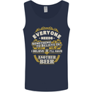 I'll Have Another Beer Funny Alcohol Mens Vest Tank Top Navy Blue
