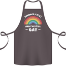 I'm 21 And I'm Still Gay LGBT Cotton Apron 100% Organic Dark Grey