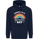 I'm 21 And I'm Still Gay LGBT Mens 80% Cotton Hoodie Navy Blue