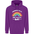 I'm 21 And I'm Still Gay LGBT Mens 80% Cotton Hoodie Purple