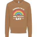 I'm 21 And I'm Still Gay LGBT Mens Sweatshirt Jumper Caramel Latte