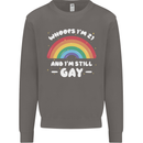 I'm 21 And I'm Still Gay LGBT Mens Sweatshirt Jumper Charcoal