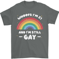 I'm 21 And I'm Still Gay LGBT Mens T-Shirt Cotton Gildan Charcoal