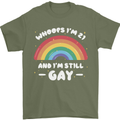 I'm 21 And I'm Still Gay LGBT Mens T-Shirt Cotton Gildan Military Green