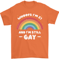 I'm 21 And I'm Still Gay LGBT Mens T-Shirt Cotton Gildan Orange