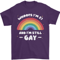 I'm 21 And I'm Still Gay LGBT Mens T-Shirt Cotton Gildan Purple