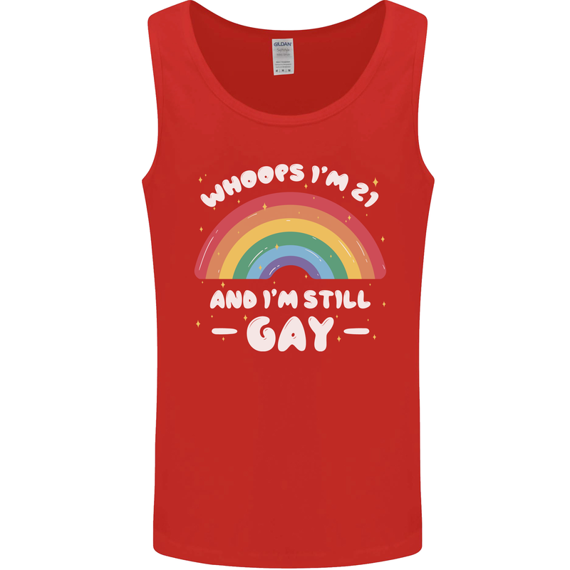 I'm 21 And I'm Still Gay LGBT Mens Vest Tank Top Red