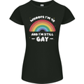 I'm 40 And I'm Still Gay LGBT Womens Petite Cut T-Shirt Black