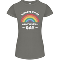 I'm 40 And I'm Still Gay LGBT Womens Petite Cut T-Shirt Charcoal