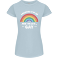 I'm 40 And I'm Still Gay LGBT Womens Petite Cut T-Shirt Light Blue