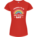 I'm 40 And I'm Still Gay LGBT Womens Petite Cut T-Shirt Red