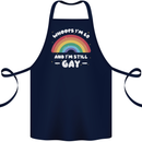 I'm 60 And I'm Still Gay LGBT Cotton Apron 100% Organic Navy Blue